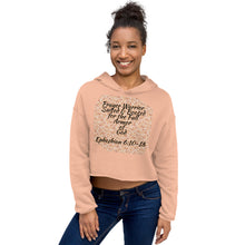 Load image into Gallery viewer, Prayer Warrior Suited and Booted with the Full Armor Cropped sweatshirt