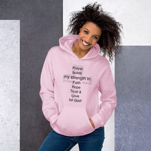 Load image into Gallery viewer, Prayer Builds Unisex Hoodie