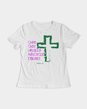 Load image into Gallery viewer, Christ over Viruses Women's Tee
