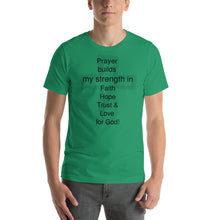 Load image into Gallery viewer, What Prayer builds Unisex Tshirt
